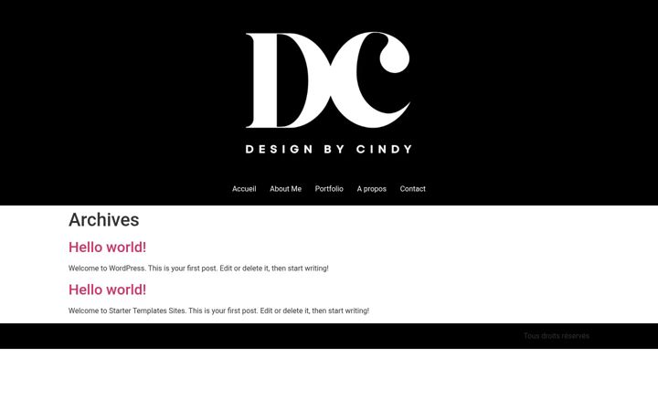 Screenshot of designbycindy.fr