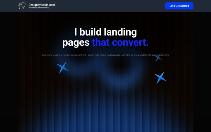 Screenshot of designbykelvin.com