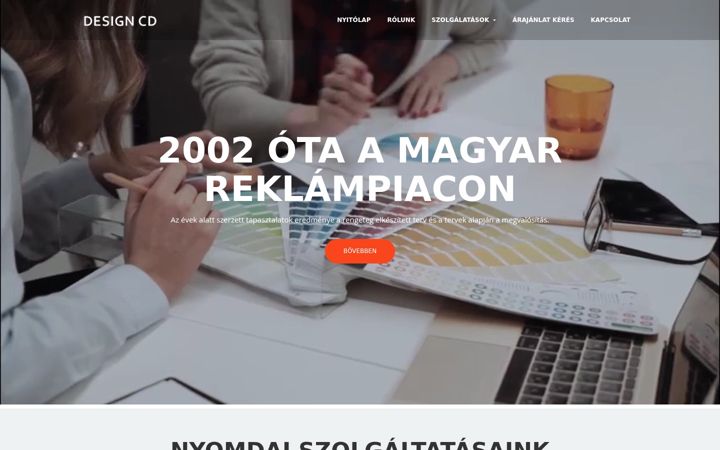 Zrzut ekranu designcd.hu