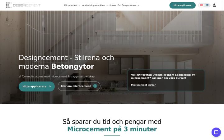 Screenshot of designcement.se