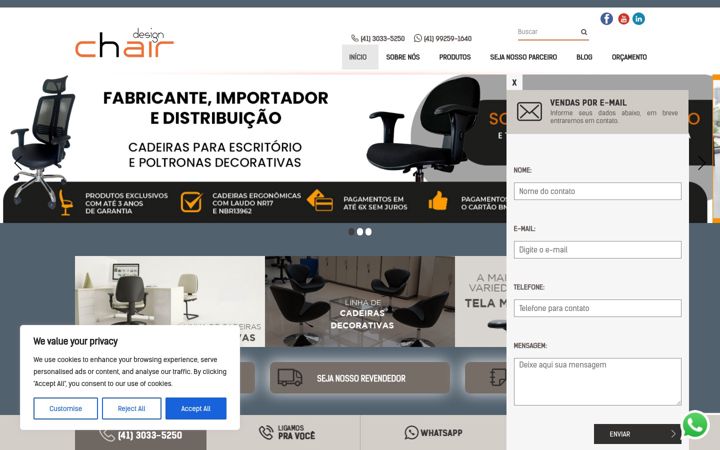 Captura de ecrã de designchair.com.br