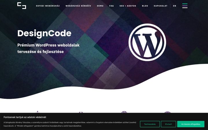 Zrzut ekranu designcode.hu