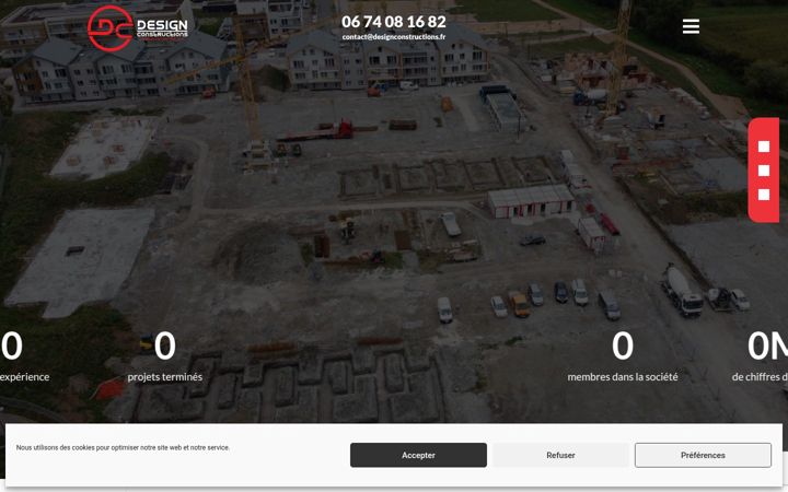 Zrzut ekranu designconstructions.fr