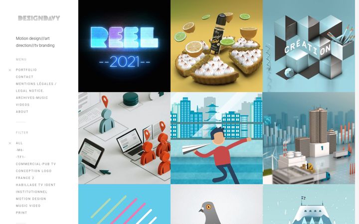 Zrzut ekranu designdavy.fr