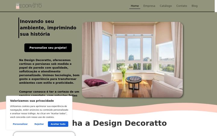 Captura de ecrã de designdecoratto.com.br