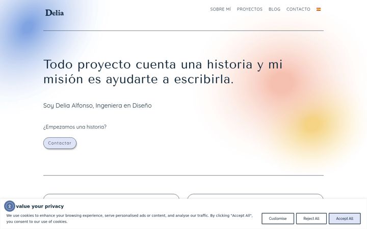 Screenshot of designdelia.com