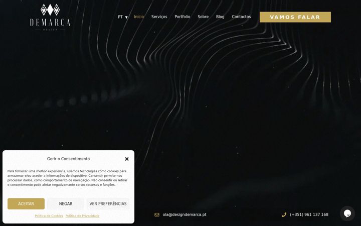 Captură de ecran a designdemarca.pt