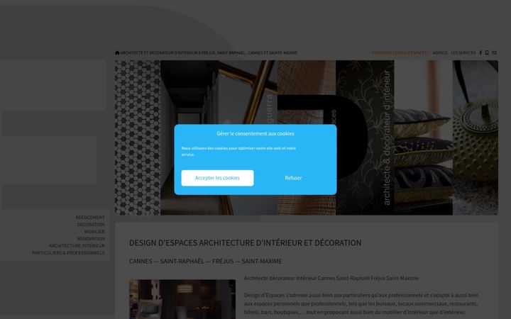 Screenshot of designdespaces.fr