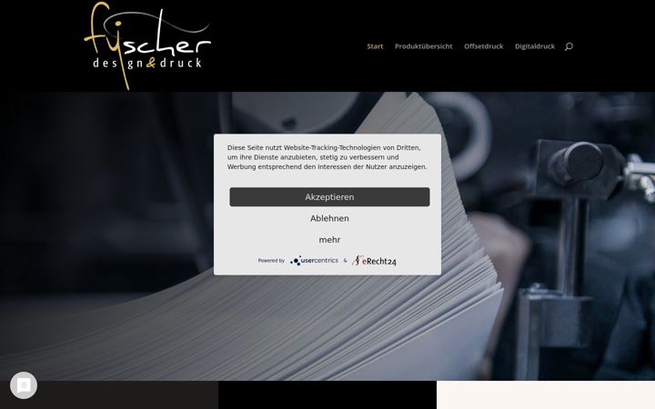 Capture d'écran de designdruck-fischer.de