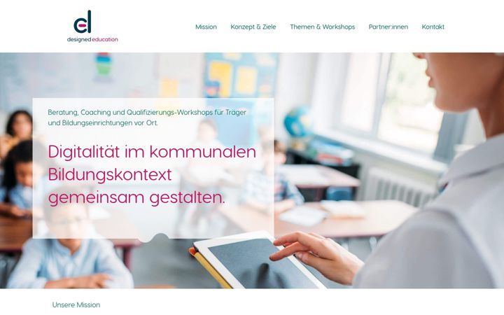 Screenshot of designed-education.de
