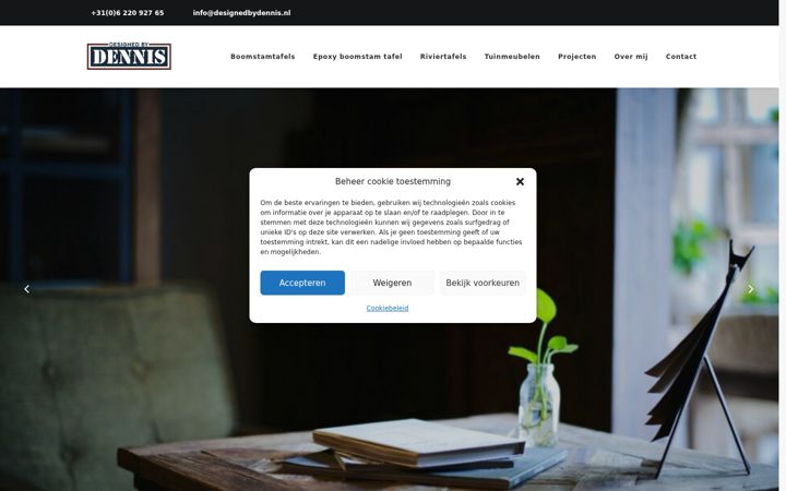 Screenshot of designedbydennis.nl