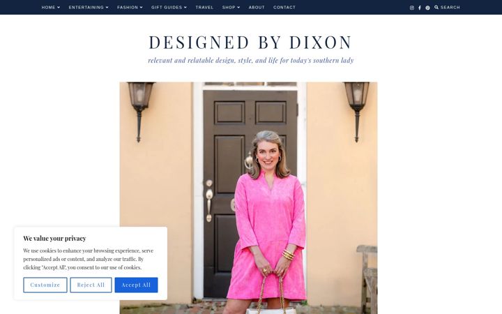 Screenshot of designedbydixon.com