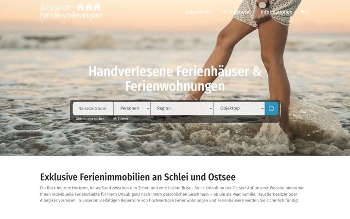 Snimka zaslona za designer-ferienwohnungen.de