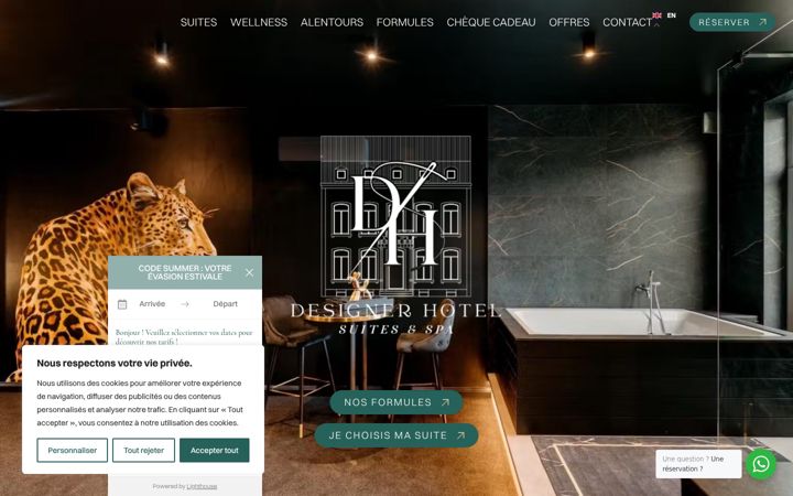 Screenshot of designerhotel.be
