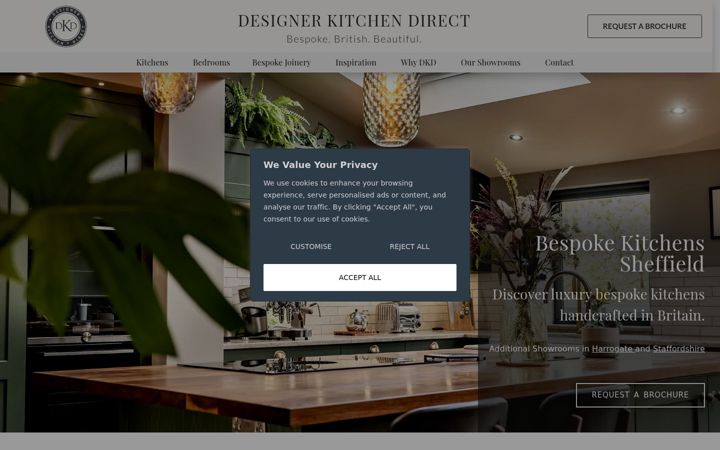 Screenshot of designerkitchendirect.co.uk