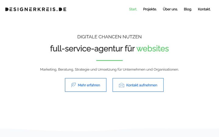 Snimka zaslona za designerkreis.de