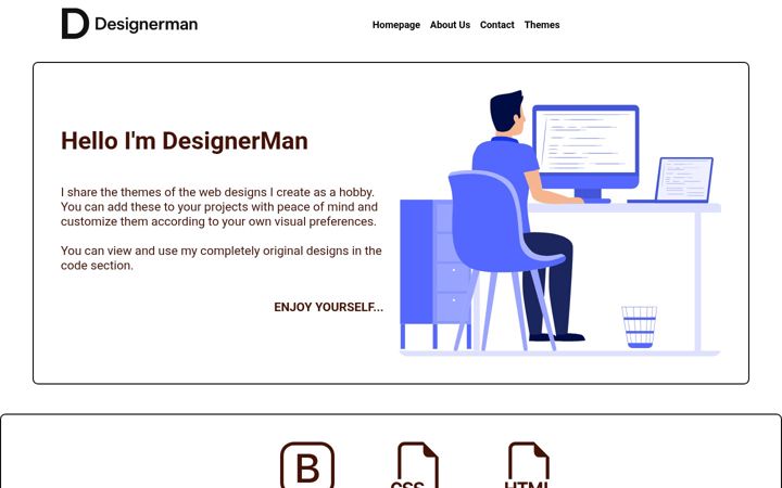 Screenshot stránky designerman.com.tr