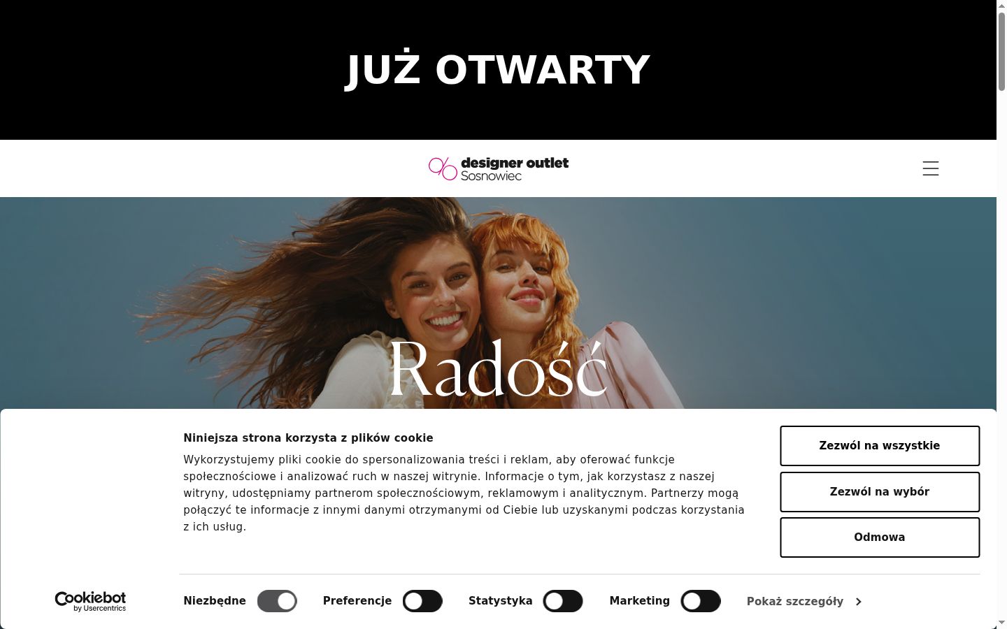 Sutikimo reklamjuostės, rodytos prieš bet kokią sąveiką, ekrano kopija