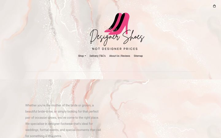Screenshot of designershoesnotdesignerprices.co.uk