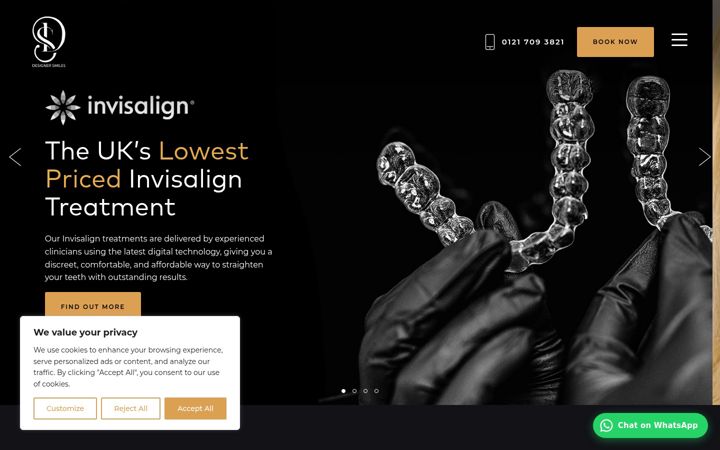 Screenshot of designersmiles.co.uk