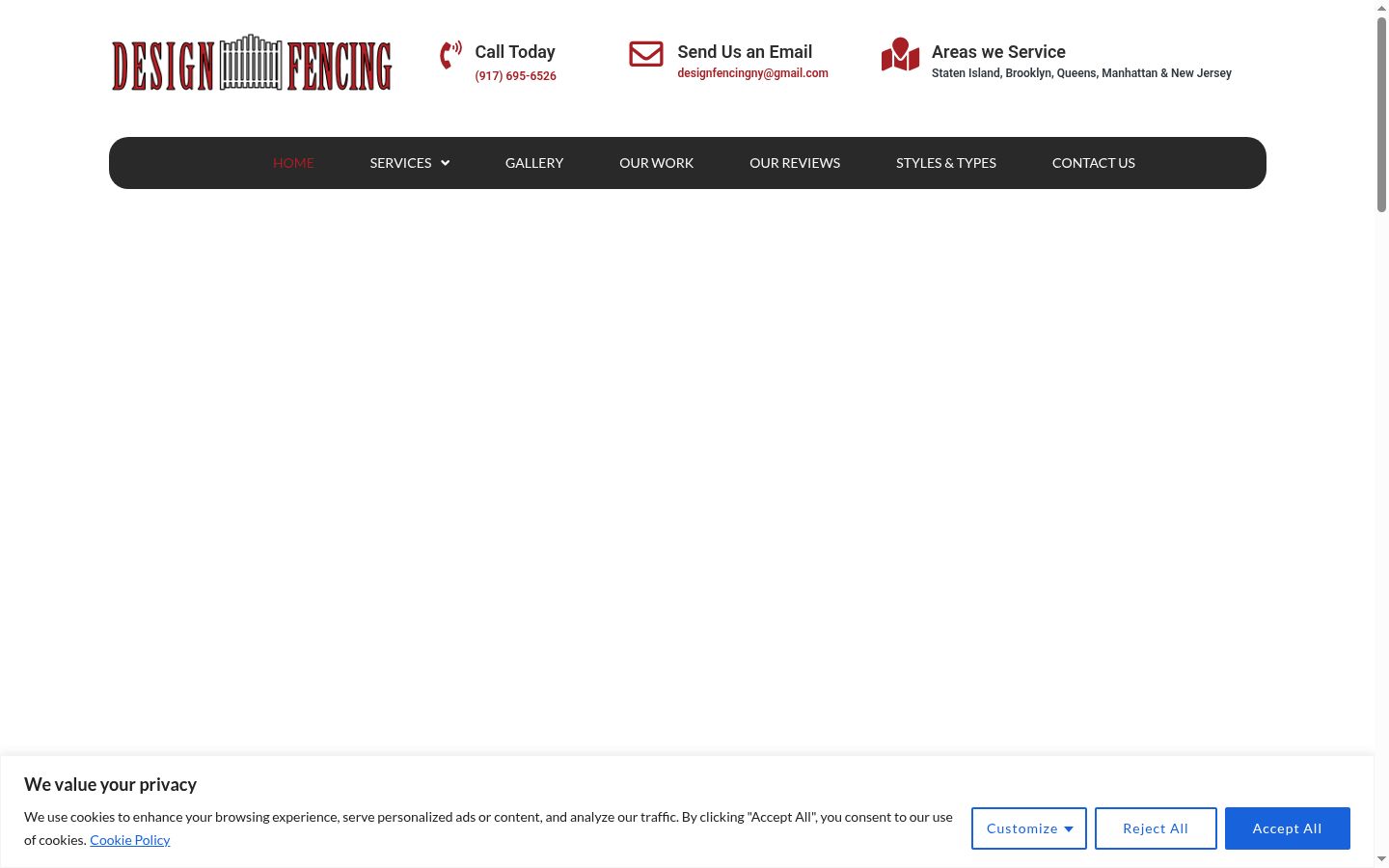Capture d'écran de la bannière de consentement affichée avant toute interaction