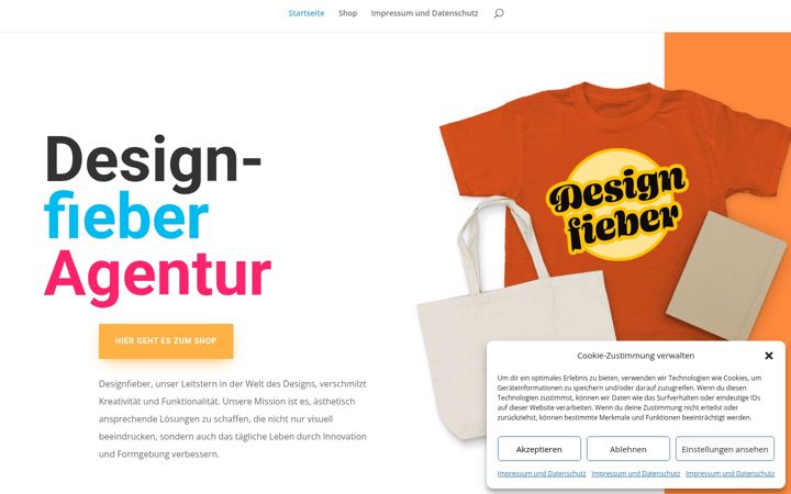 Screenshot of designfieber.eu