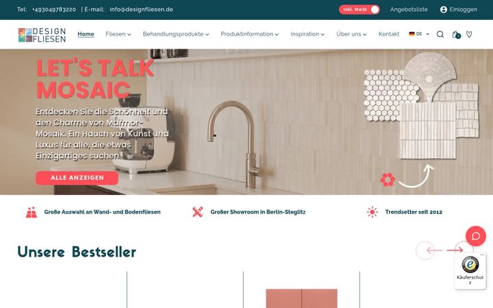 Екранна снимка на designfliesen.de