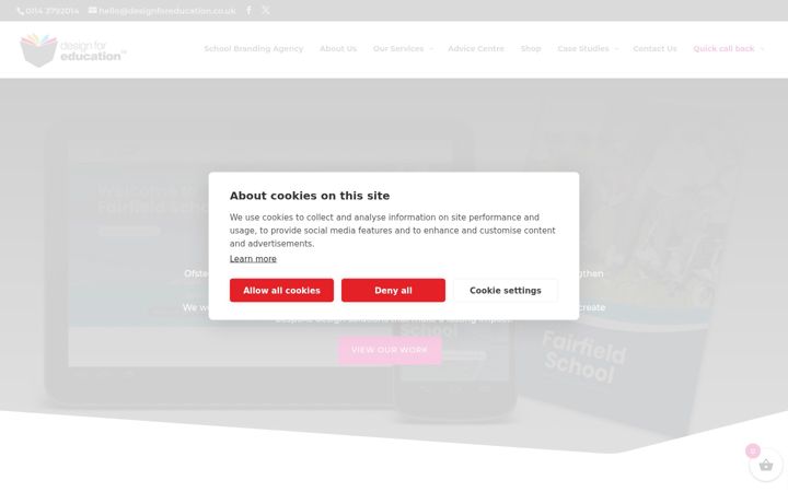 Screenshot di designforeducation.co.uk