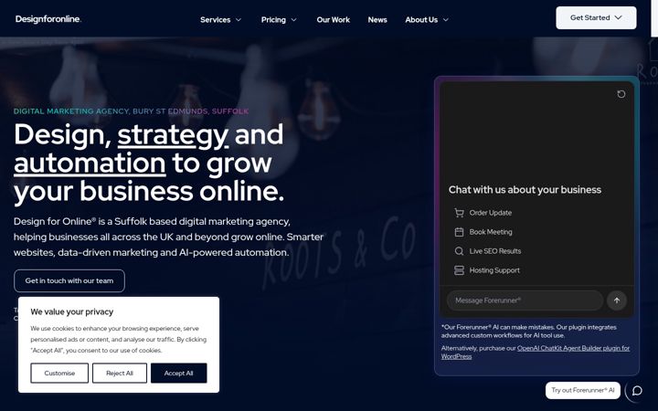 Screenshot ta' designforonline.com