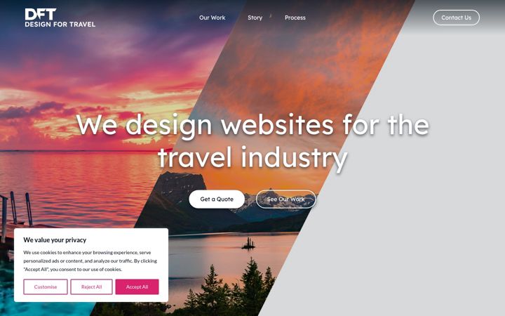 Screenshot of designfortravel.co.uk