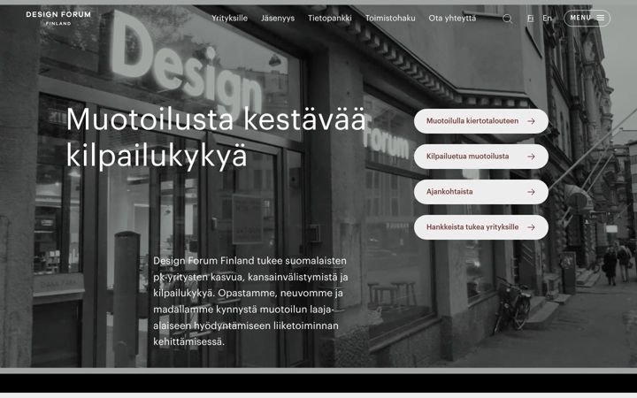 Screenshot di designforum.fi