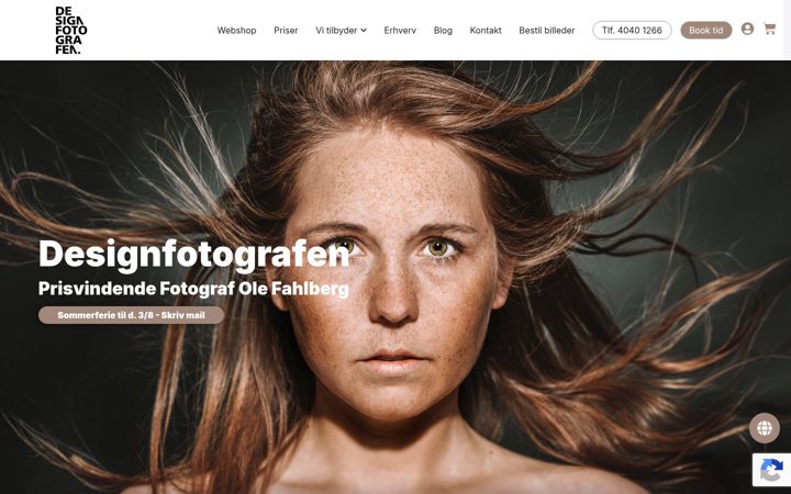 Skjámynd af designfotografen.dk