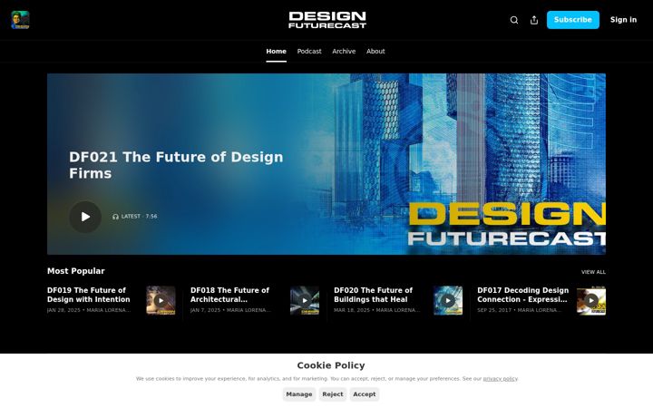 Screenshot of designfuturecast.com
