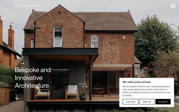 Screenshot of designhausarchitecture.co.uk