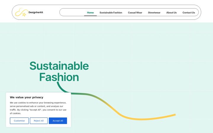 Screenshot of designherkit.com