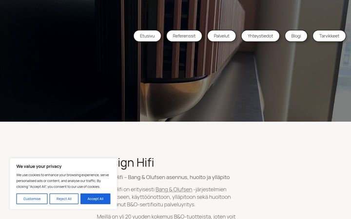 Screenshot di designhifi.fi