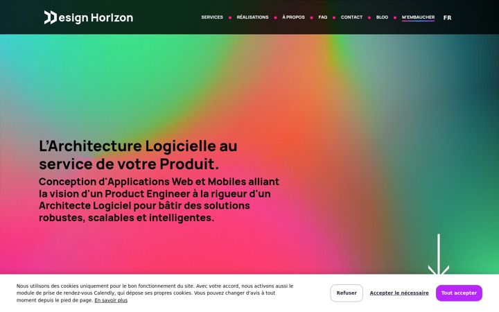 Screenshot ta' designhorizon.io