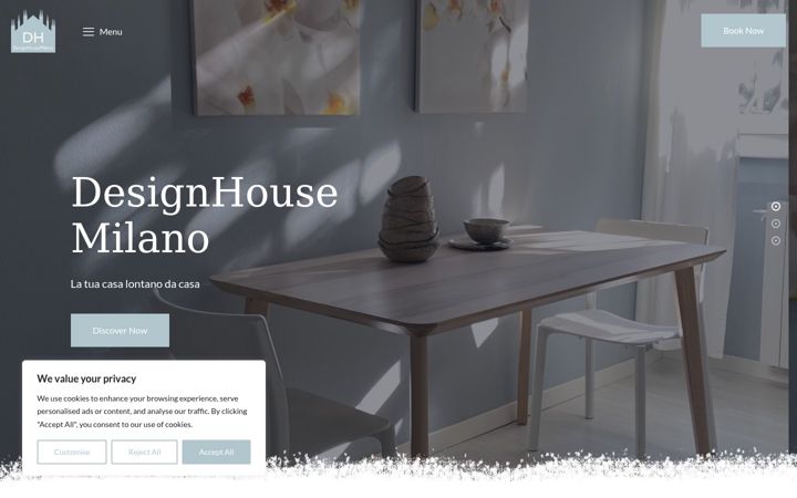 Screenshot of designhousemilano.it
