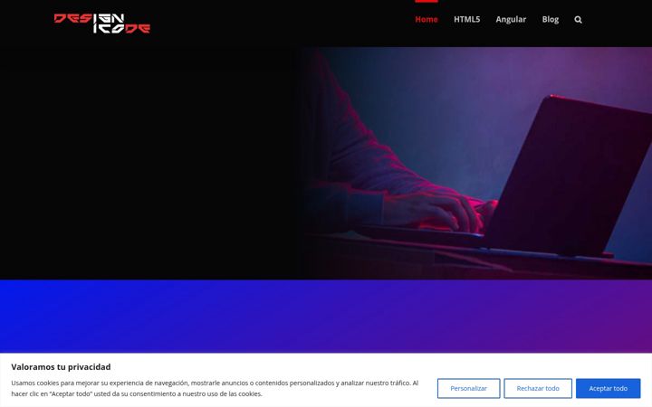 Screenshot of designicode.com