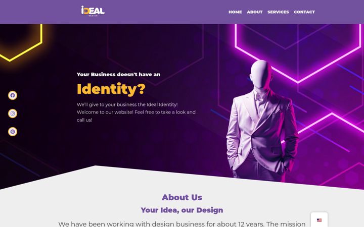 Captură de ecran a designideal.net