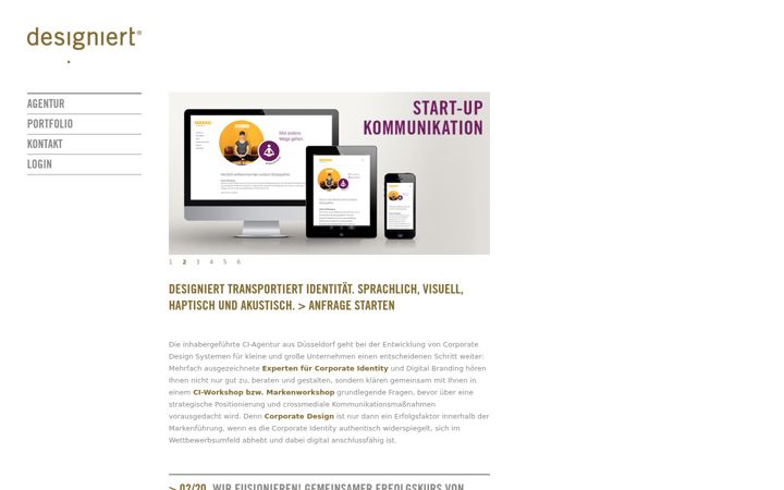 Screenshot of designiert.de