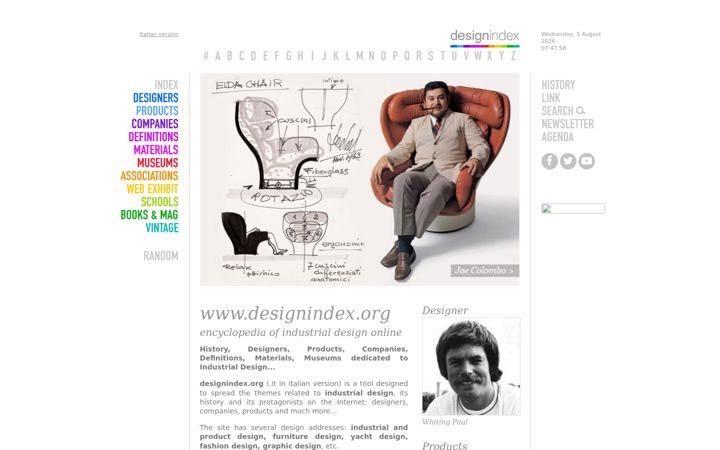 Screenshot of designindex.org