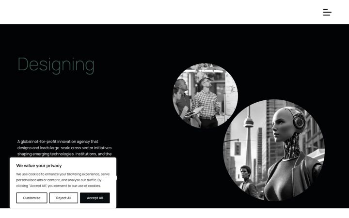 Screenshot di designingchange.org