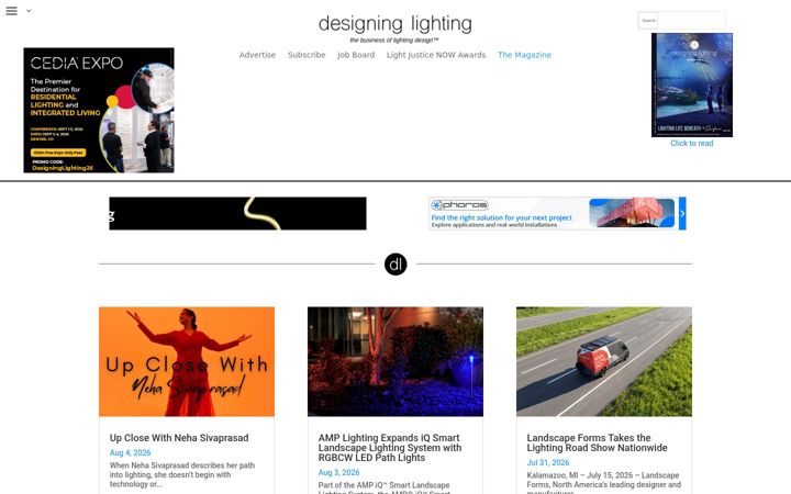 Screenshot of designinglighting.com