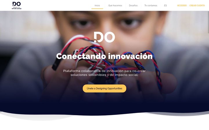 Posnetek zaslona designingopportunities.org