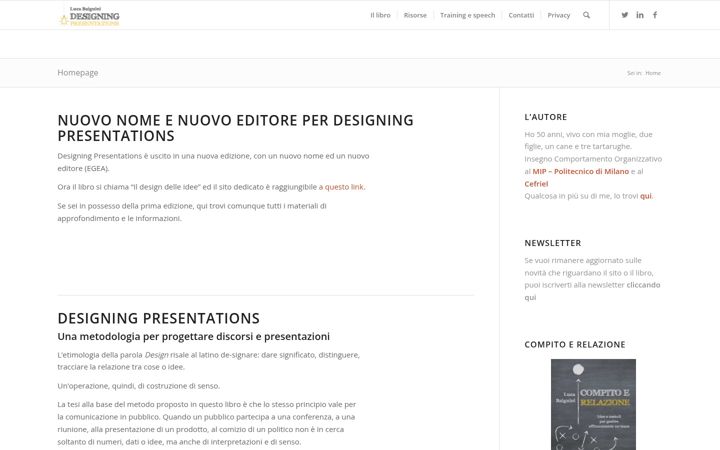 Screenshot of designingpresentations.it