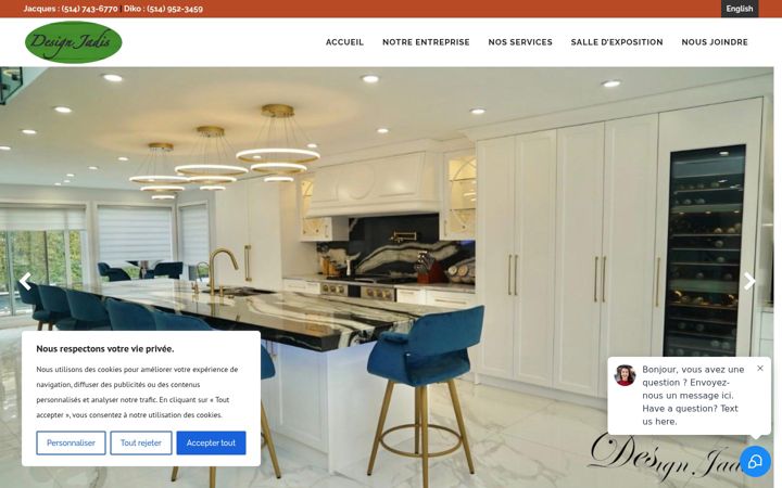 Screenshot of designjadis.com