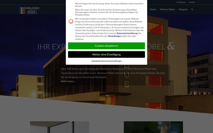 Screenshot of designklassikermoebel.de
