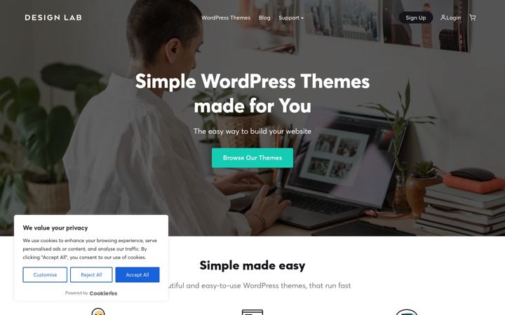 Screenshot of designlabthemes.com