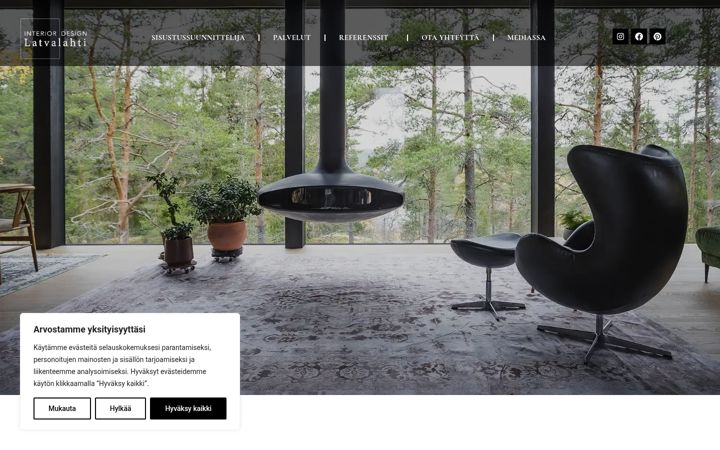 Screenshot di designlatvalahti.fi